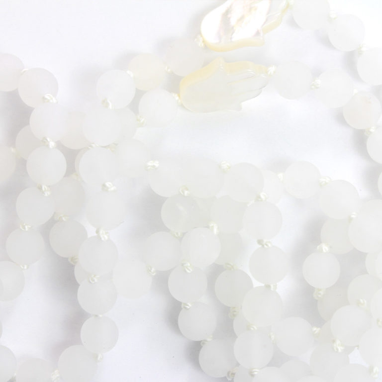 White Jade Mala - omCAKIom