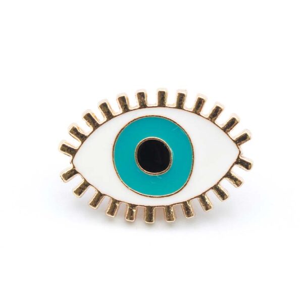 eye enamel pin