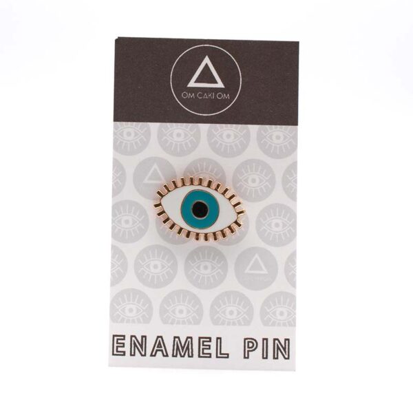 eye enamel pin