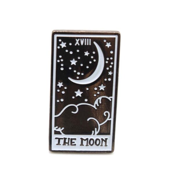 The Moon Tarot Enamel Card