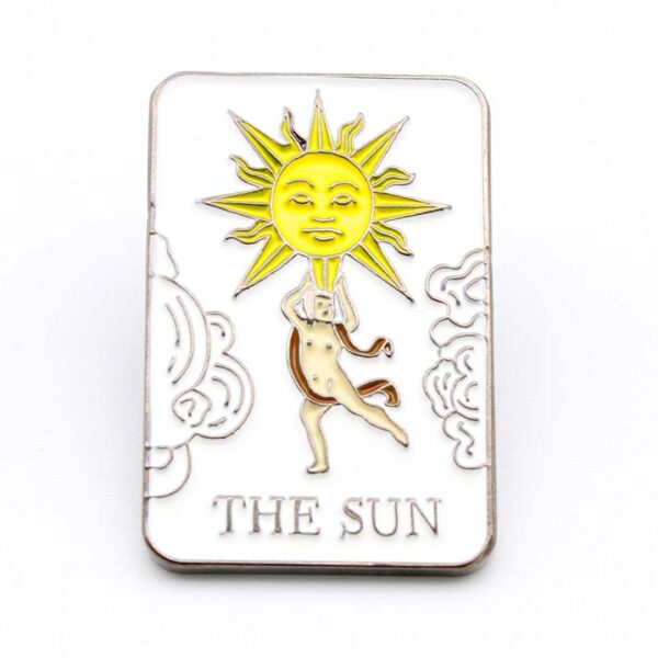 The Sun Tarot Enamel Pin