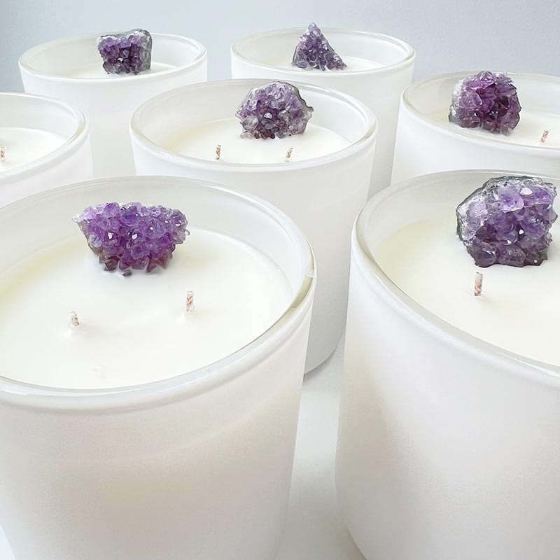 Amethyst Candle