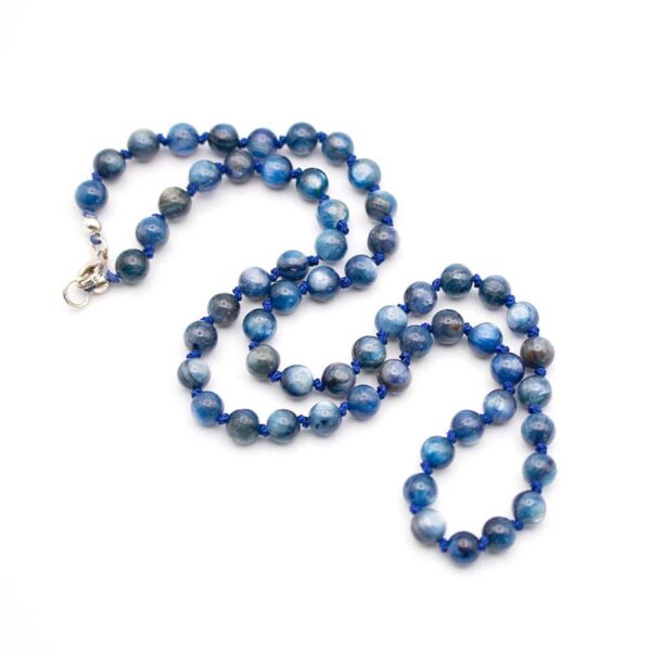 Knotted Blue Kyanite Necklace
