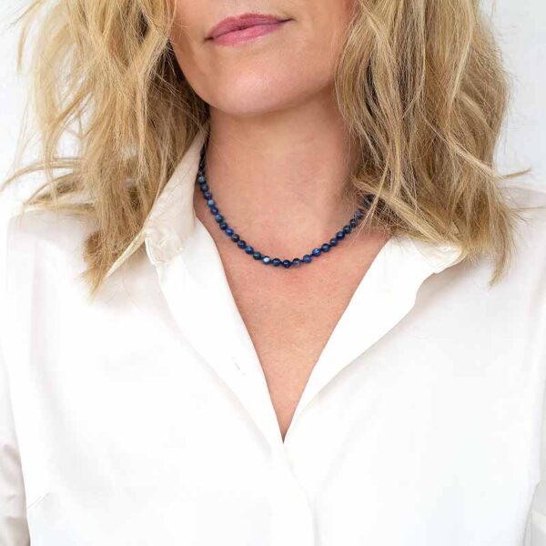 Knotted Blue Kyanite Necklace