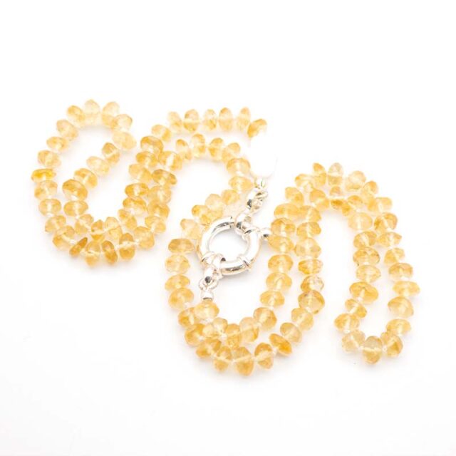 Knotted Citrine Necklace