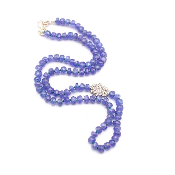 Tanzanite and diamond necklace