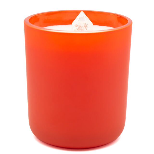 apophyllite crystal candle