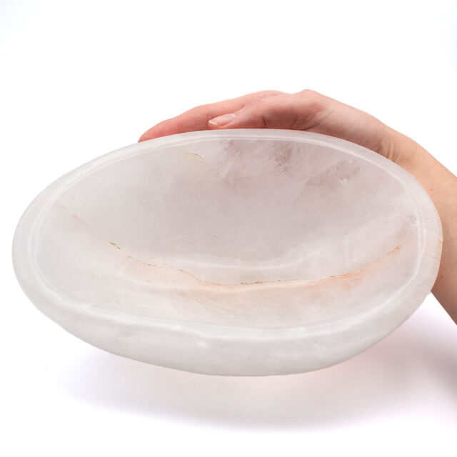 Large Quartz Crystal Bowl