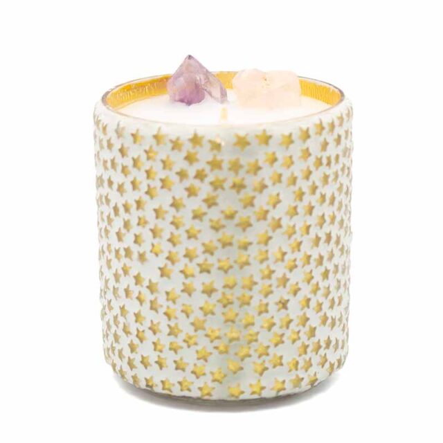 Holiday Crystal Candle
